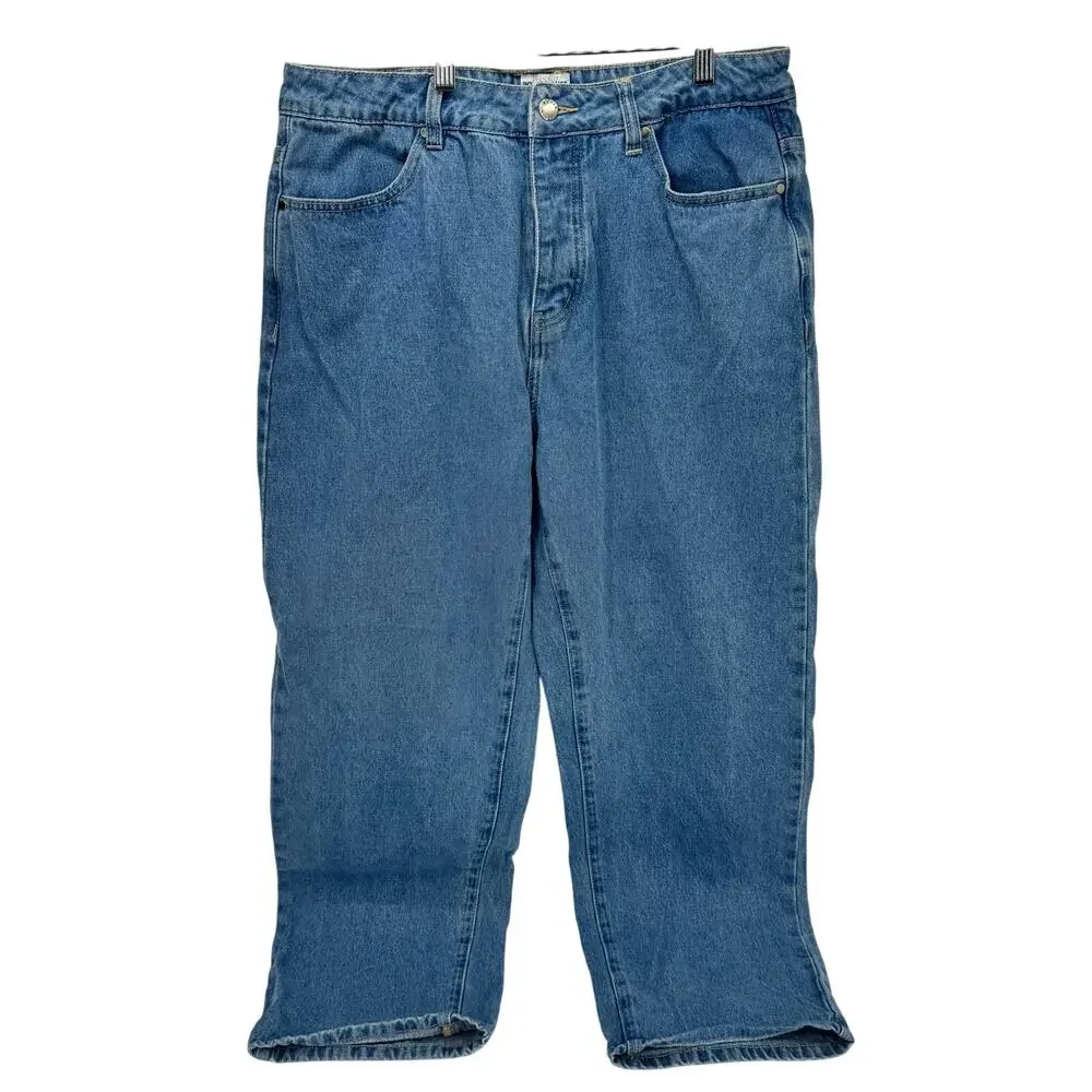 Powerhouse Union Alls Jeans Mens 34 (34x29 ACTUAL) Blue Denim Button Fly 90s VTG